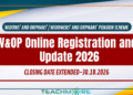W&OP Online Registration & Information Update 2026