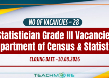 Statistician Grade III Department of Census & Statistics