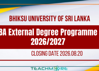 Bhiksu University of Sri Lanka BA External Degree Programme 2026