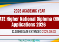 SLIATE HND Programme Applications 2026