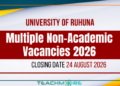 University of Ruhuna Announces Multiple Non-Academic Vacancies – 2026