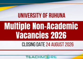 University of Ruhuna Announces Multiple Non-Academic Vacancies – 2026