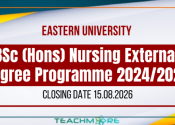 BSc (Hons) Nursing External Degree Programme 2024/2025
