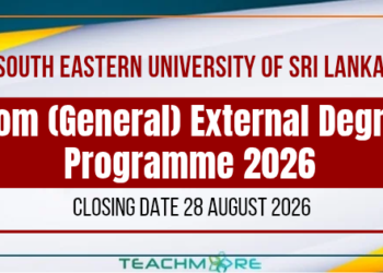 SEUSL Bachelor of Commerce (General) External Degree Programme 2026