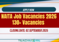 NAITA Job Vacancies 2026