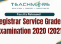 Registrar Service Grade II Examination 2020 (2021)