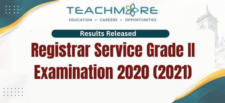Registrar Service Grade II Examination 2020 (2021)