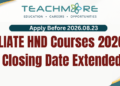 SLIATE HND Courses 2026 - Closing Date Extended