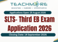 Sri Lanka Teachers' Service (SLTS) 3rd Efficiency Bar Examination 2026