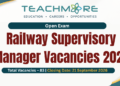 Railway Supervisory Management Service Grade III Vacancies — Open Exam 2026