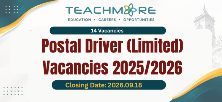 Department of Posts Grade III Postal Driver Vacancies 2025/2026