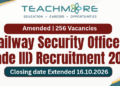 Railway Security Officer (Grade III) Recruitment 2026