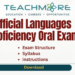 Official Languages Proficiency Oral Test Guidelines Syllabus