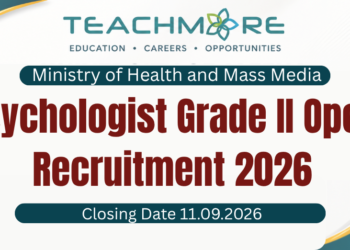 Psychologist Grade II Open Recruitment 2026