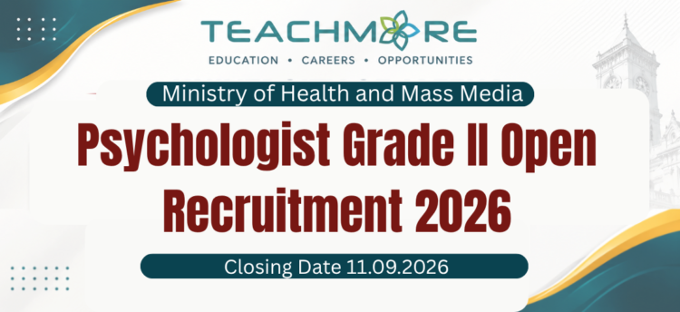 Psychologist Grade II Open Recruitment 2026