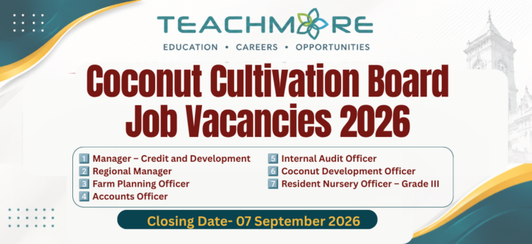 Coconut Cultivation Board Job Vacancies 2026