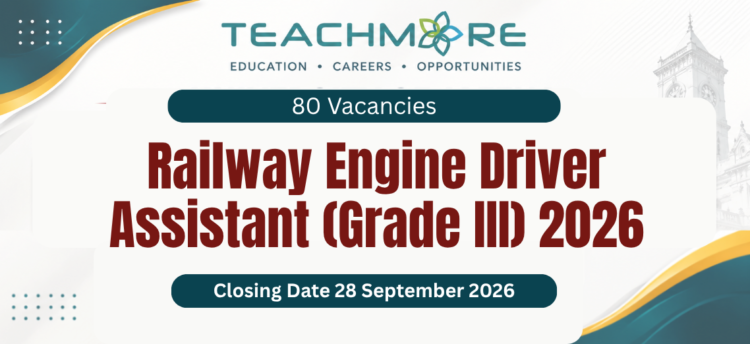 Railway Engine Driver Assistant (Grade III) Recruitment 2026 – Sri Lanka Railways