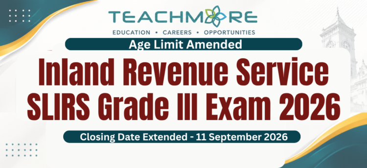 Inland Revenue Service SLIRS Grade III Exam 2026