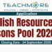 Ministry of Education English Resource Persons Pool 2026