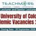NILIS University of Colombo Academic Vacancies 2026