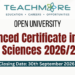 Advanced Certificate in Social Sciences 2026/27
