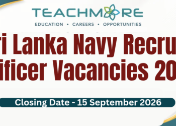 Sri Lanka Navy Recruit Artificer Vacancies 2026