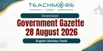 Sri Lanka Government Gazette – 28 August 2026