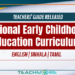 National Early Childhood Education Curriculum Framework