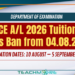 A/L 2026 Tuition Class Ban