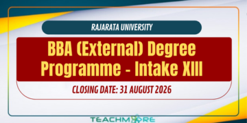 BBA External Degree Intake XIII 2026