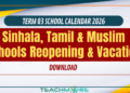 School Calendar 2026