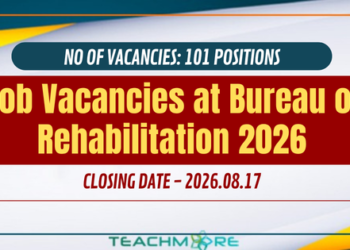 Job Vacancies at Bureau of Rehabilitation – August 2026
