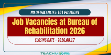 Job Vacancies at Bureau of Rehabilitation – August 2026