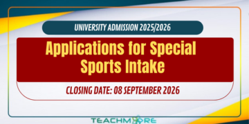 Applications for Special Sports Intake