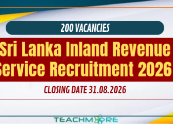 Sri Lanka Inland Revenue Service Grade III Recruitment 2026 