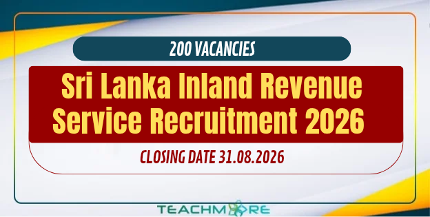 Sri Lanka Inland Revenue Service Grade III Recruitment 2026 