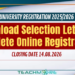 University Registration 2025/2026: Download Selection Letter & Complete Online Registration