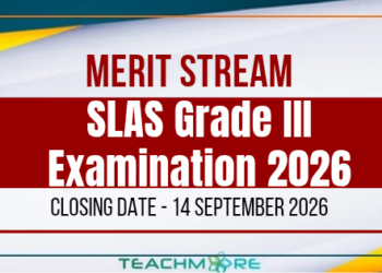 SLAS Grade III Merit Stream Examination 2026 