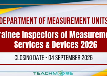 Trainee Inspectors of Measurement Services & Devices 2026