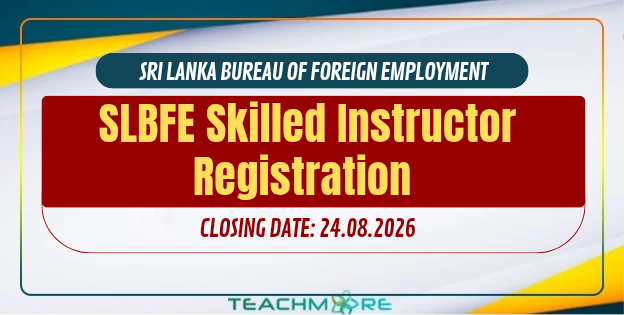 SLBFE Skilled Instructor Vacancies 2026