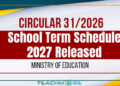 2027 School Term Calendar
