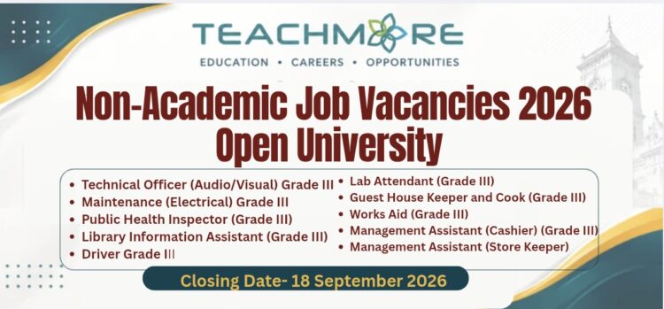 Open University of Sri Lanka (OUSL) — Non-Academic Job Vacancies 2026