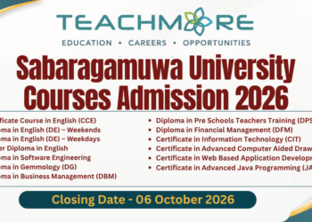 Sabaragamuwa University Courses Admission 2026