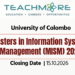 Masters in Information Systems Management (MISM)