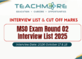 MSO Interview List 2026 Round 02