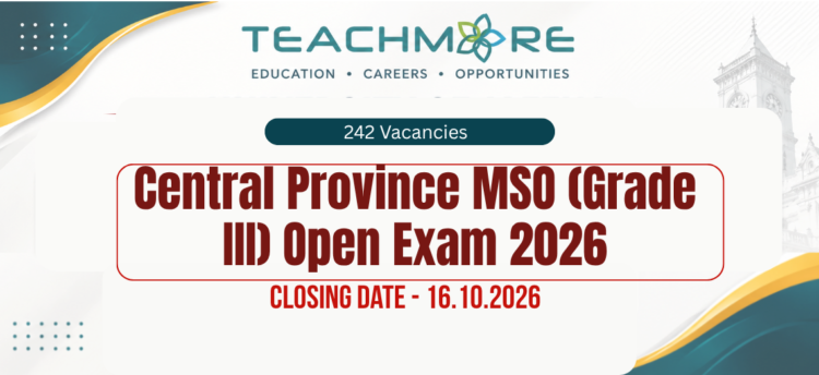 Central Province MSO (Grade III) Open Exam 2026