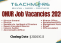 ONUR Job Vacancies 2026