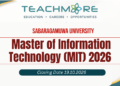 Master of Information Technology (MIT) Sabaragamuwa University 2026