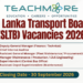Sri Lanka Transport Board (SLTB) Vacancies 2026