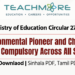 Ministry of Education Circular 27/2016: Environmental Pioneer Programme